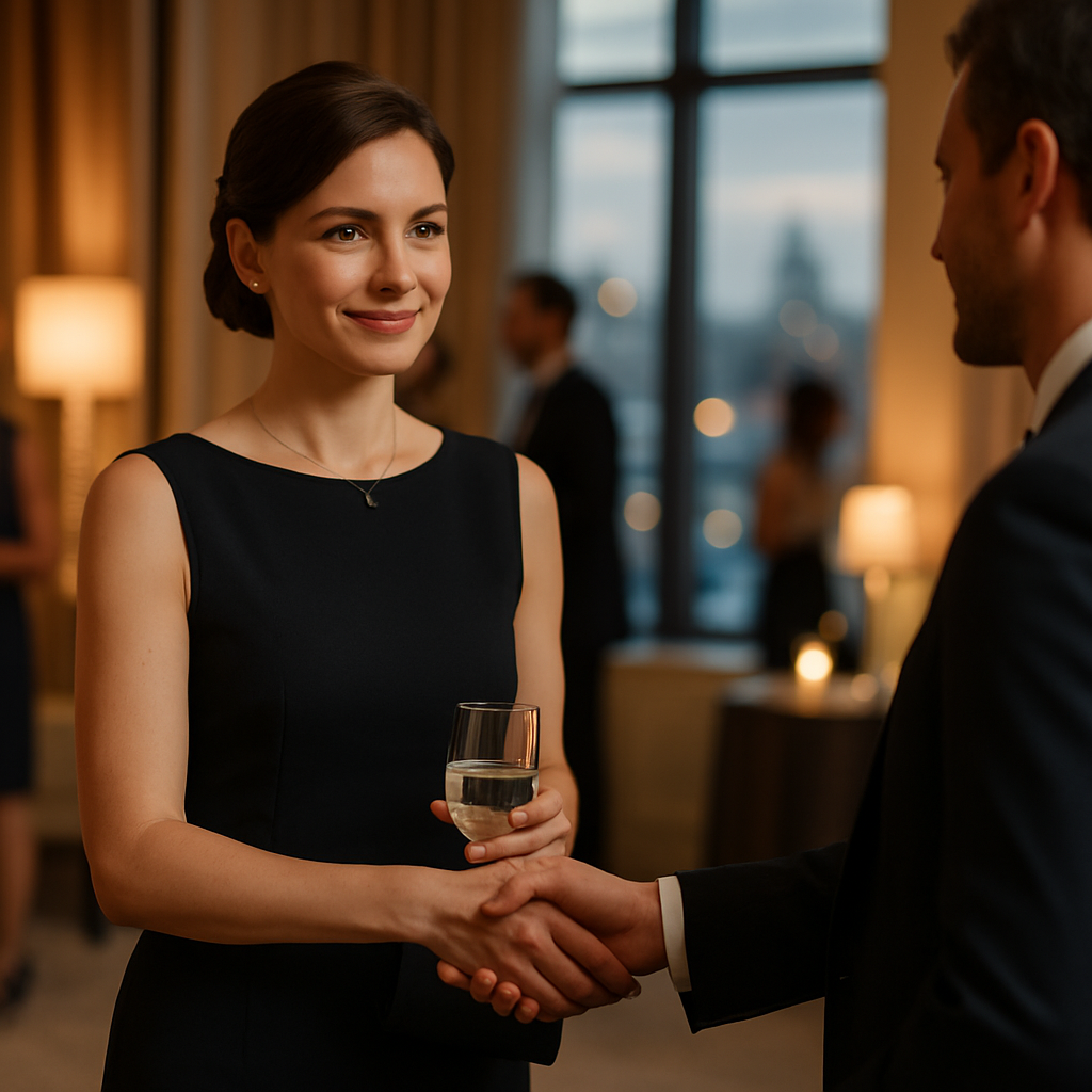 Etikette bei gesellschaftlichen Anlässen mit Skyline Models